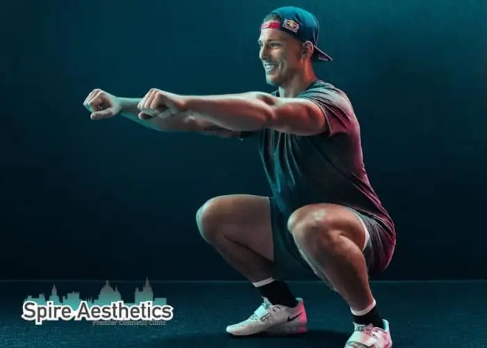 Image of man build leg muscle Bracknell through exercise