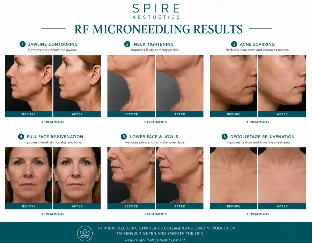 RF Microneedling Skin tightening Bracknell results