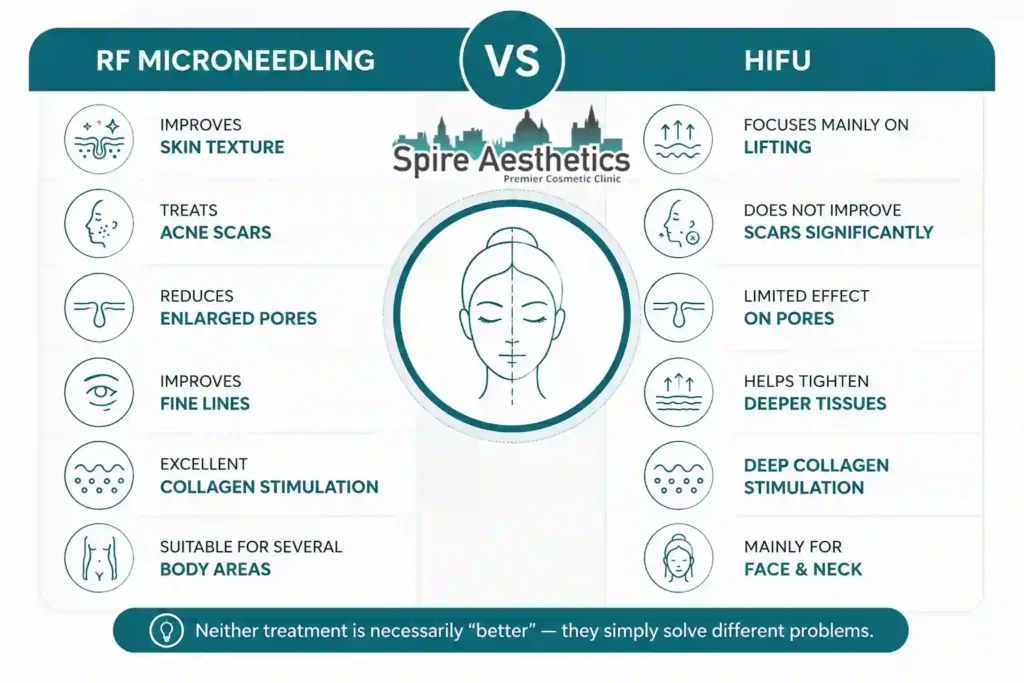 RF Microneedling vs HIFU: Which Treatment Gives Better Results Bracknell?